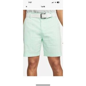 Nike Dri-FIT UV 40+ Mens Chino Golf Shorts Mint Green Size 32 DA4142-379